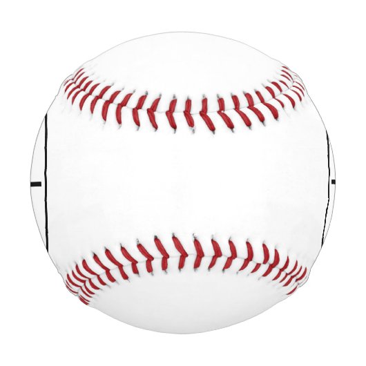 Modern Two Initials Monogramm Baseball (Vorderseite)