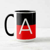 Modern Two Tone Monogram Tasse (Links)