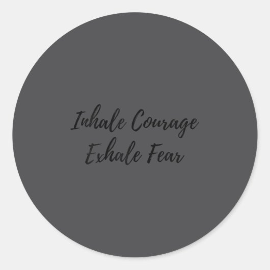 Modern Tygraphy Motivational Wall Art For Insratio Runder Aufkleber (Vorderseite)