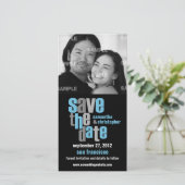 Modern Type Save the Date Fotokarte (Stehend Vorderseite)