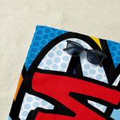 Modern Typografic Colorful Comic Book WHA Strandtuch (Beispiel)