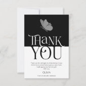 Modern Typografie Butterfly BridalShower Vielen Da Karte (Vorderseite)