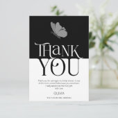 Modern Typografie Butterfly BridalShower Vielen Da Karte (Stehend Vorderseite)