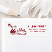 Modern Typografie - Happy Holidays Label (Insitu)