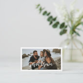 Modern Typografy 3 Foto Arch Fotograf Visitenkarte (Stehend Vorderseite)