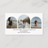 Modern Typografy 3 Foto Arch Fotograf Visitenkarte (Rückseite)