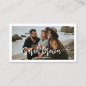 Modern Typografy 3 Foto Arch Fotograf Visitenkarte (Vorderseite)