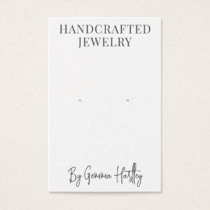 Modern Typografy Earring Display Cards
