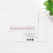 Modern Typografy Earring Juwelier Display Card (Schreibtisch)