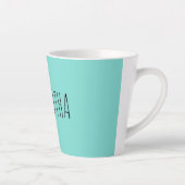 Modern Typografy Name Blue Green Milchtasse (Rechts)