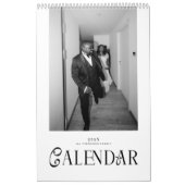 Modern Typography Custom Newlyweds Wedding Photo Kalender (Titelbild)