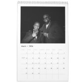 Modern Typography Custom Newlyweds Wedding Photo Kalender (Mär 2026)