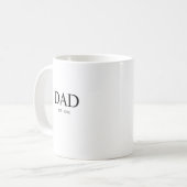 Modern Typography Dad Established Kaffeetasse (Vorderseite Links)