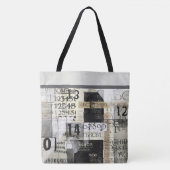 Modern Typography Design Tote Tasche (Vorderseite)