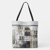 Modern Typography Design Tote Tasche (Rückseite)