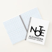 Modern Typography Everyday Journal Black White  Notizblock (Innenseite)