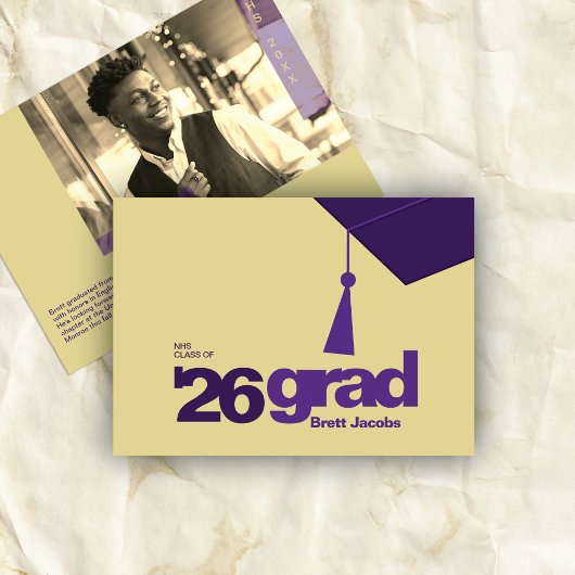 Modern Typography Graduation | Class of 2026 Ankündigung