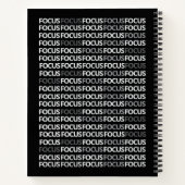 Modern Typography Mindset Journal Black White Notizblock (Rückseite)