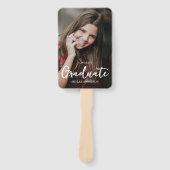 Modern Typography Photo Graduation Fächer (Vorderseite)