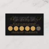 Modern typography script reward  treuekarte (Rückseite)