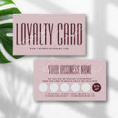 Modern typography script reward  treuekarte