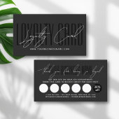 Modern typography script reward  treuekarte