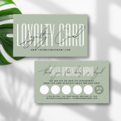 Modern typography script reward  treuekarte