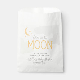 Modern über der Mond Babydusche Geschenktütchen