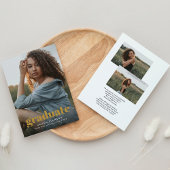 Modern überlagern | Drei Fotos Abschluss Ankündigung