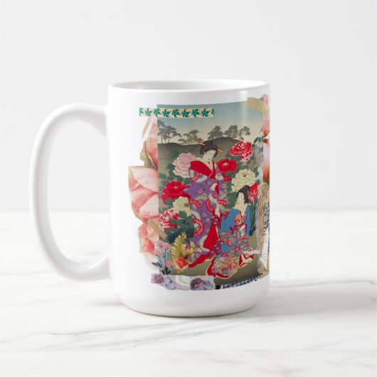 Modern Ukiyo-e Art Kaffeetasse (Links)