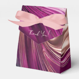 Modern und Chic Viva Magenta Türkis und Gold Geschenkschachtel
