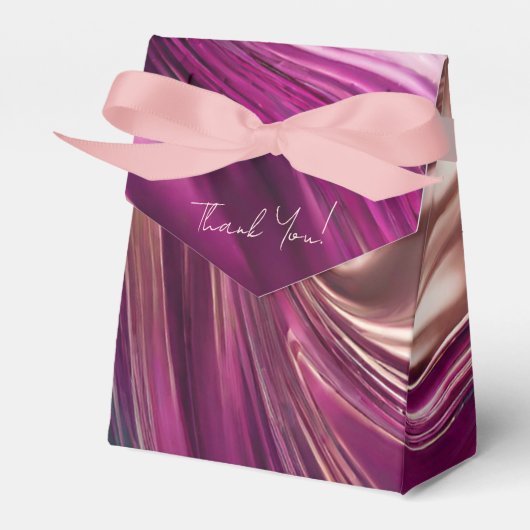 Modern und Chic Viva Magenta Türkis und Gold Geschenkschachtel (Vorderseite)