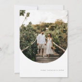 Modern und einfach Save the Date Einladung (Rückseite)