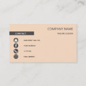 Modern und einfach visitenkarte (Rückseite)