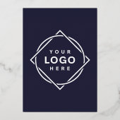 modern und elegant 5" x 7" Foil Einladung (Rückseite)