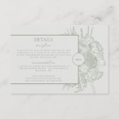 Modern und elegant Blumenstrauß - Karte (Vorderseite)