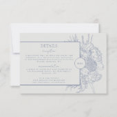 Modern und elegant Blumenstrauß - Karte (Vorderseite)