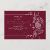 Modern und elegant Blumenstrauß - Karte (Vorderseite)