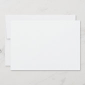 Modern und Elegant Einfach Datum speichern Einladung (Rückseite)