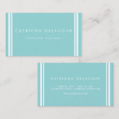 Modern und elegant gestreift visitenkarte (Vorne/Hinten)