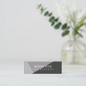 modern und elegant, kleingeometrisch mini visitenkarte (Stehend Vorderseite)