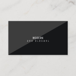 modern und elegant, minimalschwarz visitenkarte
