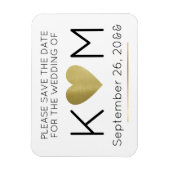 modern und elegant Save the Date Liebe Magnet (Vertikal)