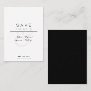modern und elegant Save the Date Mitteilungskarte