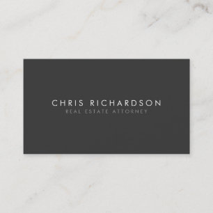 MODERN und MINIMAL Carbon Black Business Card Visitenkarte