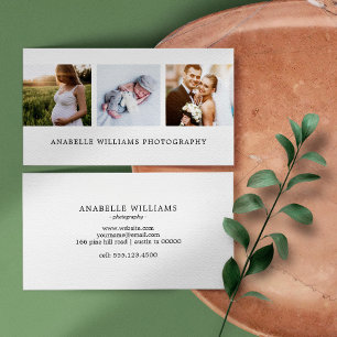 Modern und minimal Fotografie Visitenkarte