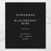 Modern und minimal weinetikett (Einzelnes Label)