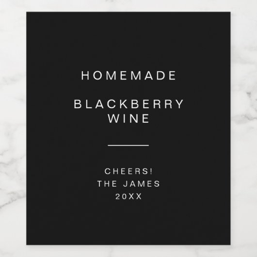 Modern und minimal weinetikett (Einzelnes Label)