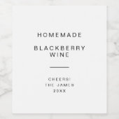 Modern und minimal weinetikett (Einzelnes Label)