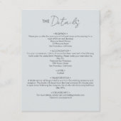 Modern und Minimalistisch Begleitkarte (Vorderseite)